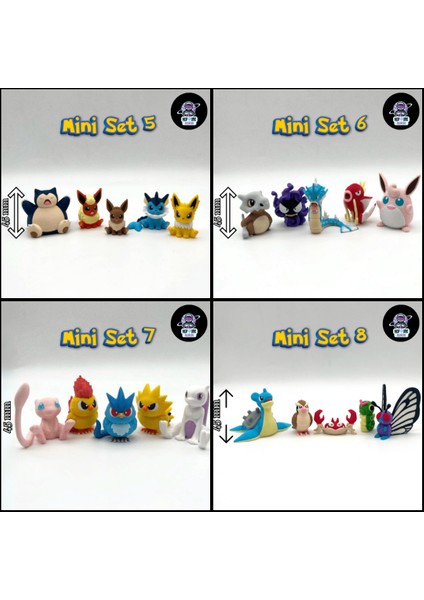 Mini Pokemon Koleksiyonu 1 (50 Parça)