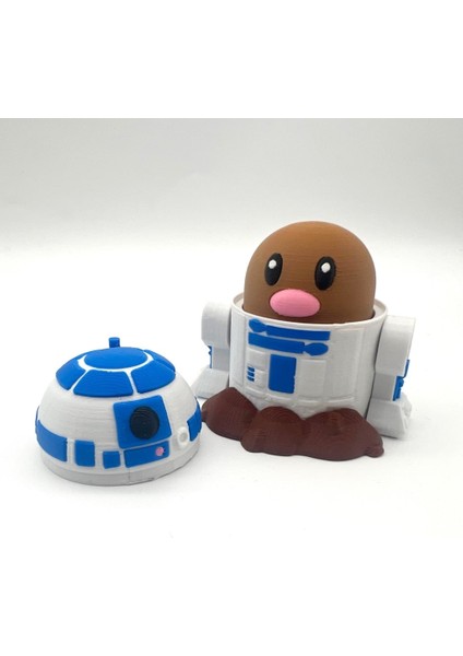 #0050 R2-D2 Diglett Pokemon Figürü (Star Wars)