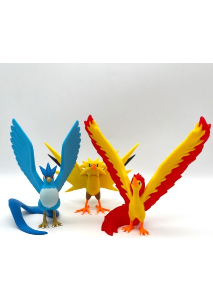 #0144 Articuno Zapdos Moltres Pokemon Figür Seti