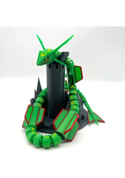 #0384 Rayquaza Hareketli Pokemon Figürü (Stand Ile) modelleri