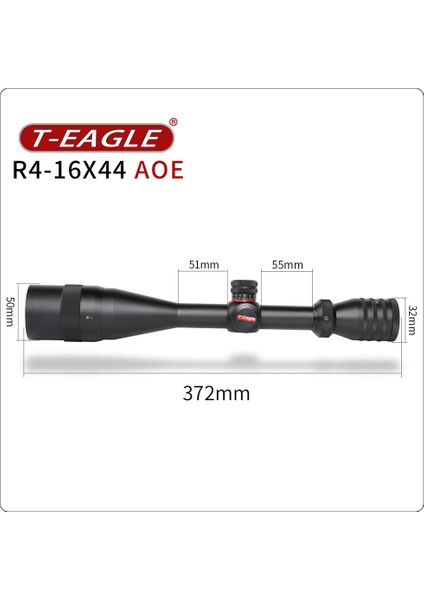 R 4-16X44 Aoe Tüfek Dürbünü