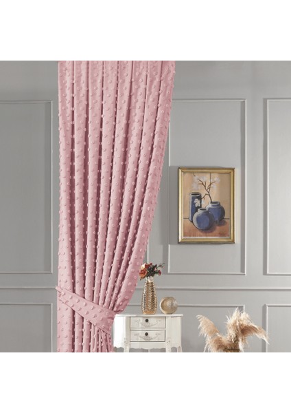 Paris Pudra 1 x 3 Sık Pile Fon Perde