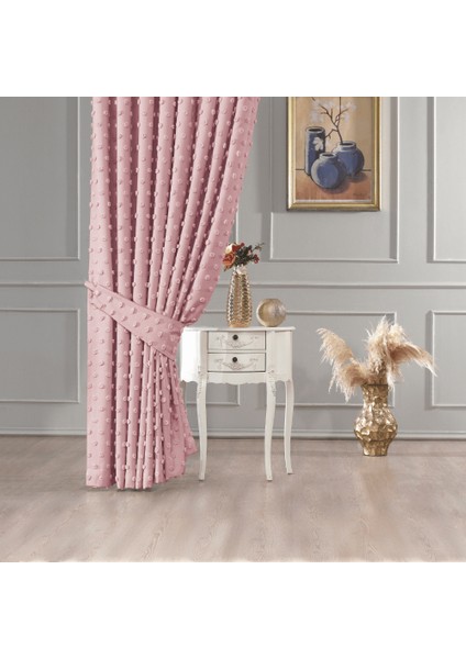 Paris Pudra 1 x 3 Sık Pile Fon Perde