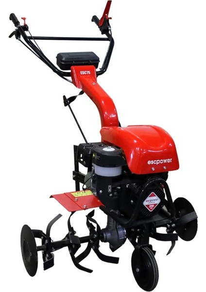 Escpower ESC75 Benzinli Çapa Makinası 2+1 Şanzımanlı 7hp Tekerlek Takımı Dahil