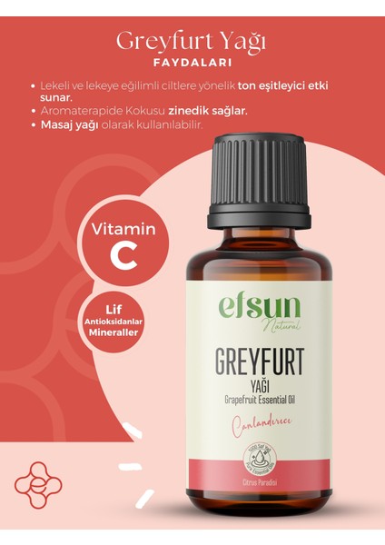 Greyfurt Uçucu Yağı %100 Doğal Saf 10 ml