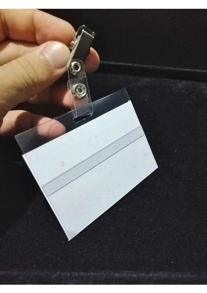 10 Adet Pvc Şeffaf Yaka Kartlığı Mandallı Yaka Kart Kılıfı Klipsli Kimlik Kart Poşeti Koruyucu Cep Yaka Kartlığı K fiyatları