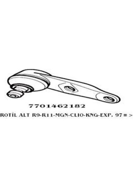 JBJ197 Rotil Renault 9 Renault 11 Renault 19 Renault 21 Clio Kangoo Megane Twingo Express Solenza 10MM 7701472038