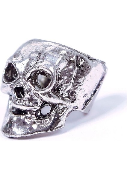 Gümüş Tarzı No.1 Boyutu Yeni Moda Gotik Punk Vintage Erkek Kadın Gümüş Kafatası Kepçe Küpe Wrap - 1 Çift (Yurt Dışından) fırsatları