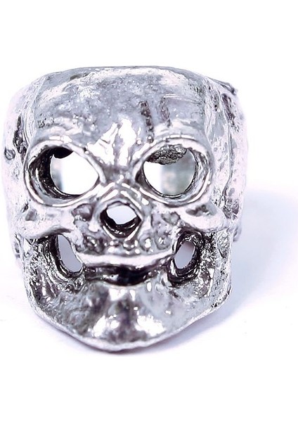 Gümüş Tarzı No.1 Boyutu Yeni Moda Gotik Punk Vintage Erkek Kadın Gümüş Kafatası Kepçe Küpe Wrap - 1 Çift (Yurt Dışından) indirimleri