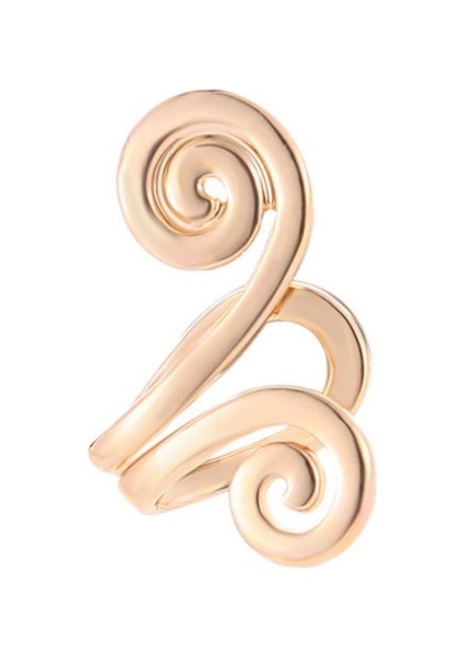 Altın Tarzı 2 Adet 925 Ayar Gümüş El Yapımı Küçük Kıvrım Tragus Deliksiz Küpe Manşeti (Yurt Dışından)