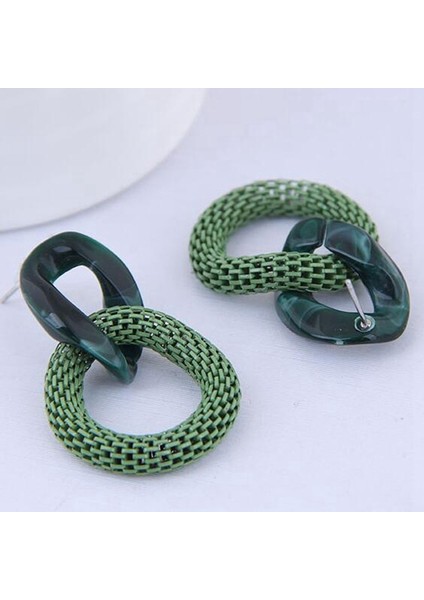 Kırmızı Stil Kadın Moda Küpe Abartılı Akrilik Küpe Zincir Küpe File Yuvarlak Renkli Küpe Damlacık Küpe Parti Açıklama Takı Hediye (Yurt Dışından) fırsatları