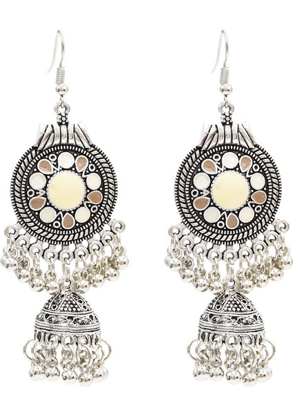 Mavi Stil Kadınların Şirin Kulak Takıları Düşen Tasarım Püskül Boncuk Kanca Küpe (Yurt Dışından) fırsatları