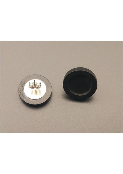 Siyah Stil Boş Ahşap Cabochon Küpe Tabanı Paslanmaz Çelik Post Küpe Ayarları Cam Uygun Diy Mücevher Bulguları Için (Yurt Dışından)