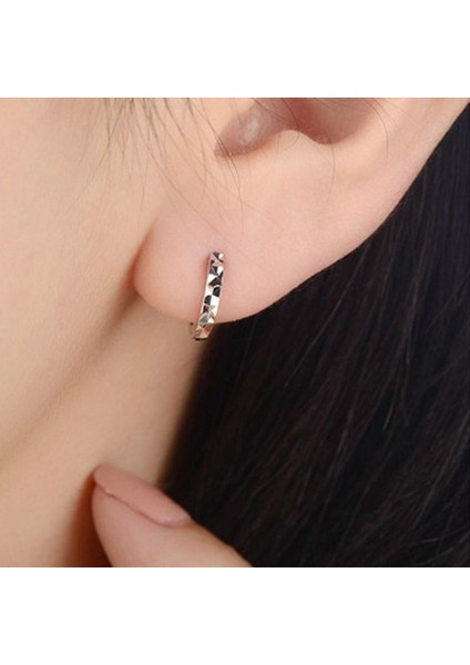 Moda Erkekler Kadınlar Gümüş Basit Kulak Klipsi Küpe Küpe Küpe (Yurt Dışından) modelleri