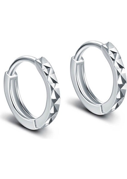 Moda Erkekler Kadınlar Gümüş Basit Kulak Klipsi Küpe Küpe Küpe (Yurt Dışından) fırsatları