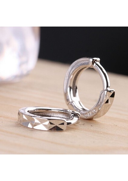 Moda Erkekler Kadınlar Gümüş Basit Kulak Klipsi Küpe Küpe Küpe (Yurt Dışından) indirimleri