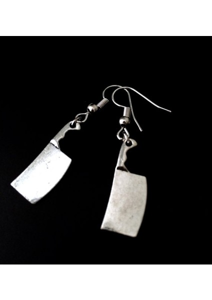 Cleaver Küpe, Bıçak Küpe, Gotik Takı, Grunge Küpe, H Takı, Gümüş Bıçak, H Film (Yurt Dışından) fırsatları