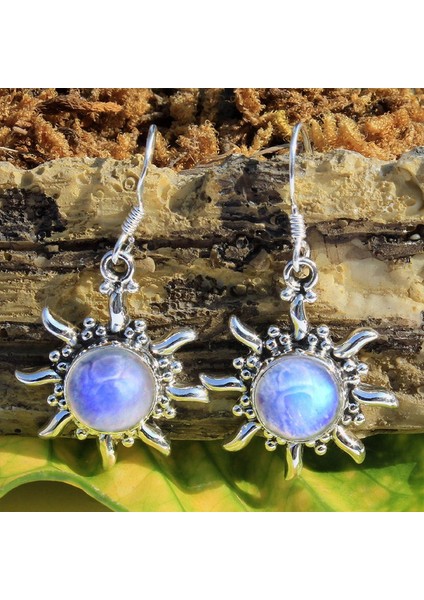 Labradorit Gökkuşağı Aytaşı Gümüş Kadın Düşen Küpe (Yurt Dışından) fiyatları