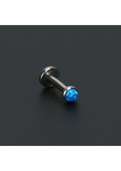 Mavi Stil 1,2 Mm'ye 6 Mm'ye 4 mm 1 Adet Ateş Opalı Küpe Studs Triple Helix Piercing Cerrahi Çelik Labret Dudağa Buruna Vücut Takıları Conch Tragus Kıkırdak Kulak Delme (Yurt Dışından)