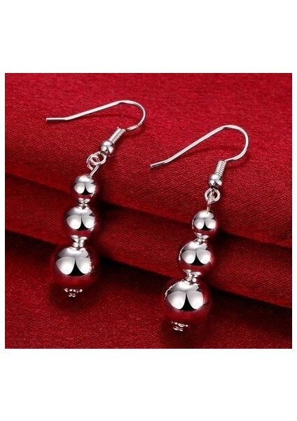 Gümüş Tarzı Yaratıcı Moda Takı Gümüş Boncuk Püsküllü Küpe (Yurt Dışından) fırsatları