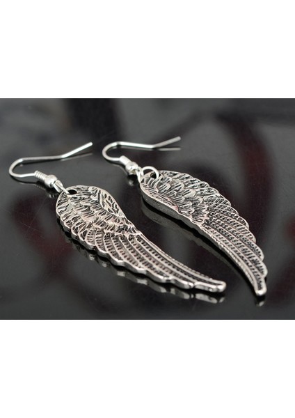 Tibet Gümüş Kadınlar Sıcak Moda Taşlı Melek Kanatlı Küpe Damla Asılı (Yurt Dışından) indirimleri