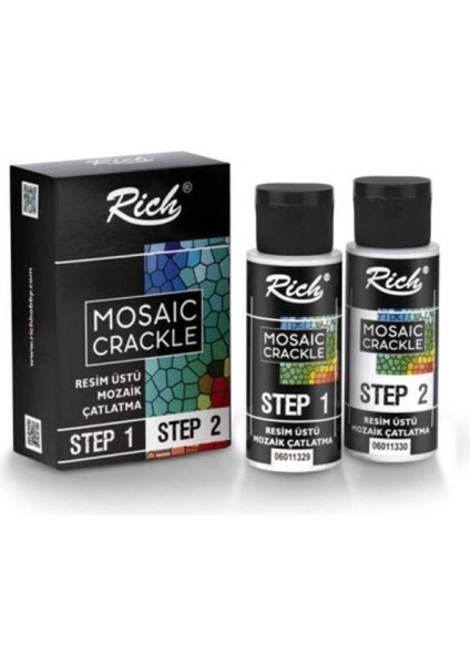 Mozaik Çatlatma Step 1 + Step 2 (60 cc + 60 Cc)