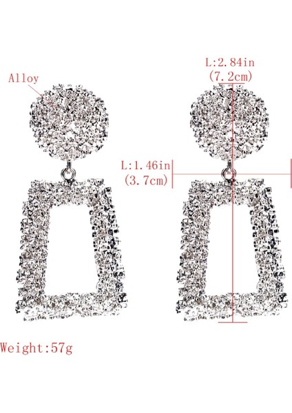 Altın Tarzı Kadınlar Için Büyük Vintage Küpe Altın Renkli Geometrik Beyan Metal Asılı Moda Düşen Küpe Takı (Yurt Dışından) fırsatları