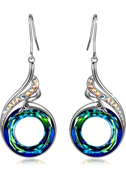 Çok Renkli Stil Kadın Nirvana Kuşu Kristal Küpeler Mavi Çoklu (Yurt Dışından) fiyatları