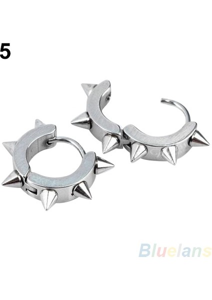 Altın Tarzı Bir Erkek Kadın Modası Titanyum Çelik Punk Nitaralı Küpe Gotik Halka Küpe Sevimli Takı (Yurt Dışından) fiyatları