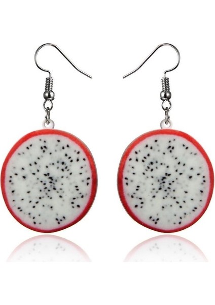 Domates Moda Küpe Takı Turuncu Karpuz Muz Dört Mevsim Meyve Akrilik Yüksek Top Hediye Meyve Kız Küpeleri (Yurt Dışından) indirimleri