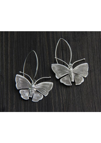 Beyaz Stil Klasik Bayan Takı Tay Gümüş&kelebek Damla Küpe Hediye Için (Yurt Dışından) modelleri