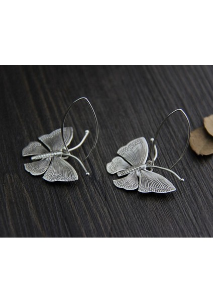 Beyaz Stil Klasik Bayan Takı Tay Gümüş&kelebek Damla Küpe Hediye Için (Yurt Dışından) fırsatları