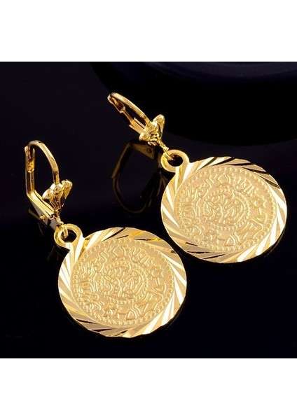 Altın Tarzı 2018 Sıcak Şanslı Sikke Totem Düşen Küpe 14K Altın Dolu Halka Küpe Popüler Özelleştirilebilir Kadın Küpe Mücevher Noel Hediyeleri (Yurt Dışından) fırsatları