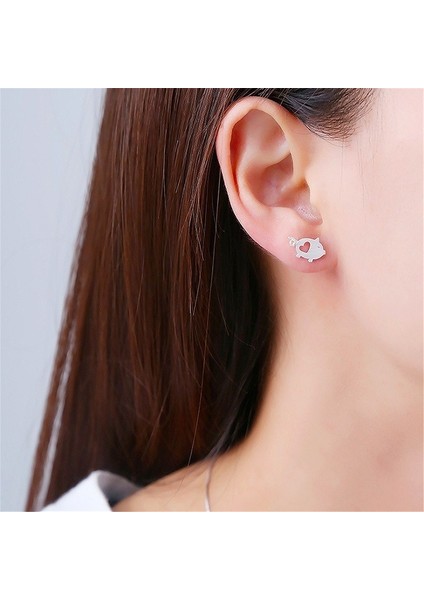 Gümüş Tarzı Küçük Domuz Küpe Kadın Karikatür Hayvan Sevimli Domuz Küpe (Yurt Dışından) indirimleri