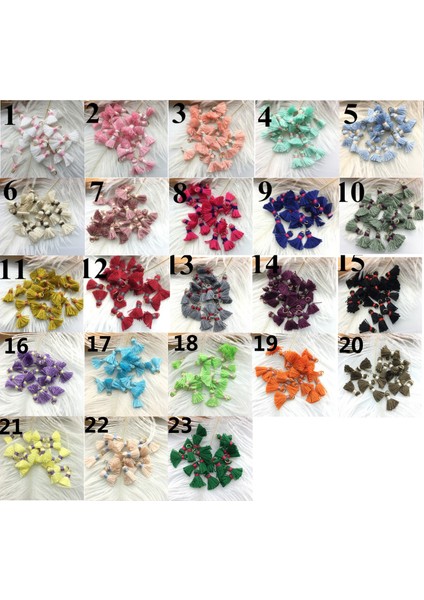 3-Mercan Rengi Püskül Ince Pamuk Fırça Küpe Aksesuarları - Mücevher Aksesuarları, Mücevher Buluntu, Kendin Yap Mücevher Buluntu (Yurt Dışından) fırsatları