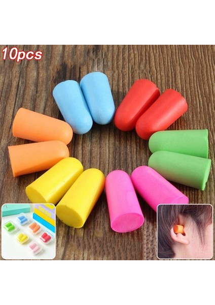 Çok Renkli Stil No.1 Boyutu Klasik Köpük Kulak Tıkacı Seyahat Uyku Gürültü Azaltma Önleme Kulaklık Izolasyon Kulak Koruma Rastgele Renk (Yurt Dışından)