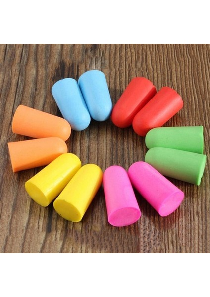 Çok Renkli Stil No.1 Boyutu Klasik Köpük Kulak Tıkacı Seyahat Uyku Gürültü Azaltma Önleme Kulaklık Izolasyon Kulak Koruma Rastgele Renk (Yurt Dışından) fırsatları