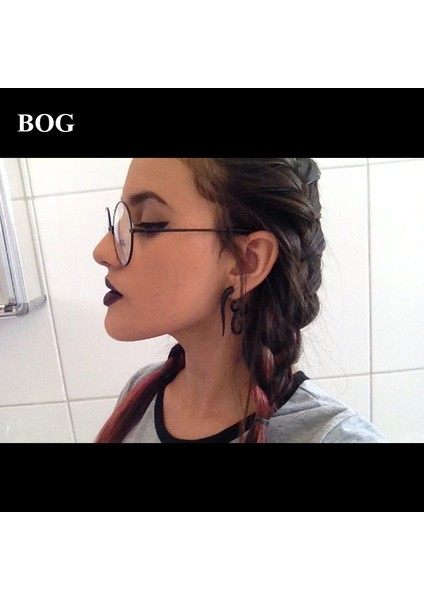 Stil 12 1 Çift Siyah Akrilik Sahte Dolandırıcı Spiral Kulak Taper Gauges Genişletici Küpe Tünel Takıları Piercing Vücut Takıları (Yurt Dışından) indirimleri