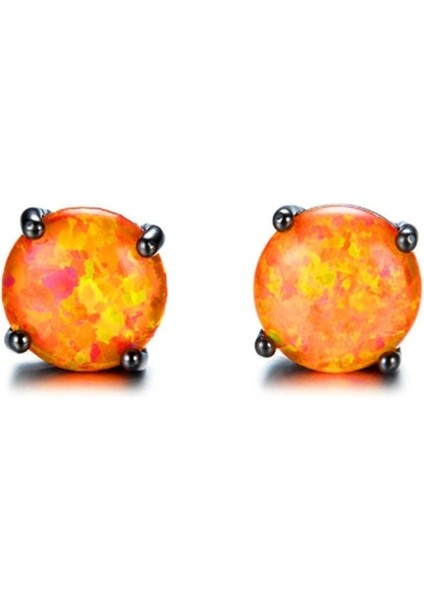 Turuncu Tarzı Kadınlar Için Turuncu Ateş Opal Küpe Vintage Moda Düğün Nişan Küpe Takı (Yurt Dışından) fırsatları