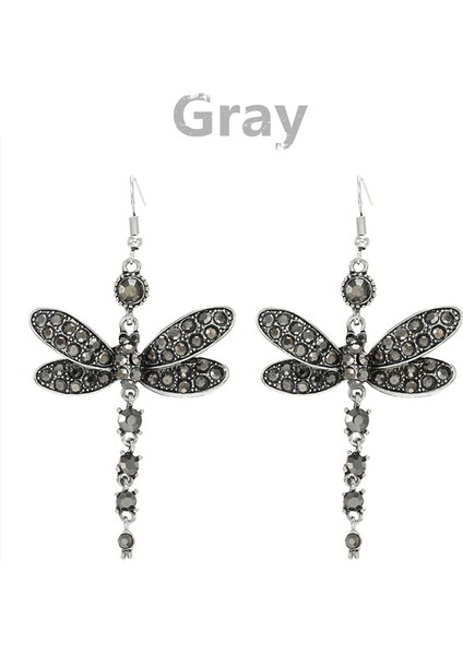 Yeşil Stil Kadınlar Için Muhteşem Renkli Yusufçuk Gümüş Küpe - Yıldönümü Hediyesi Nişan Düğün Takı (Yurt Dışından) modelleri