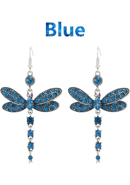 Yeşil Stil Kadınlar Için Muhteşem Renkli Yusufçuk Gümüş Küpe - Yıldönümü Hediyesi Nişan Düğün Takı (Yurt Dışından) indirimleri