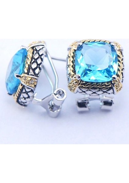 Yeni Akik Gümüş Taşlı Küpe TE394 (Yurt Dışından) modelleri