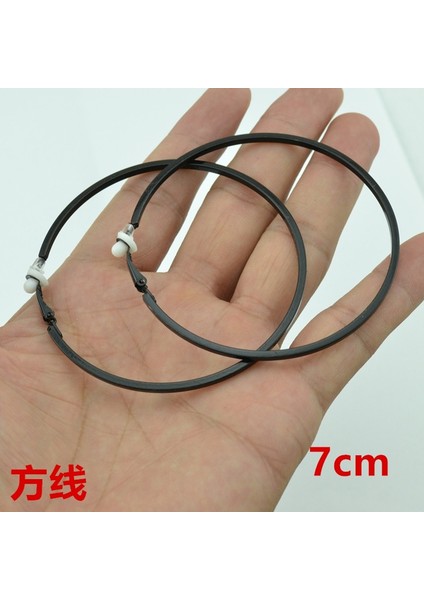 Altın Tarzı 4 cm Kadınlar Için Deliksiz Kulak Üstü Küpe Büyük Kare Alaşım Çember Gümüş ve Altın Renkli Moda Takı (Yurt Dışından) modelleri