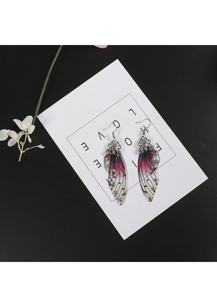 Altın Yeşili El Yapımı Peri Simülasyon Kanat Küpe Böcek Kelebek Kanatı Düşen Küpe Folyo Taşlı Küpe Romantik Gelin Takıları (Yurt Dışından) indirimleri