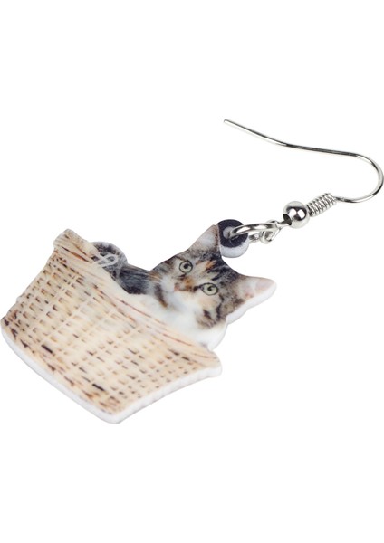 Kahverengi Tarzı Kadın Kız Çocuklar Için Akrilik Karikatür Sevimli Kedi Küpe Düşen Dangle Moda Hayvan Takıları Pet Charms Hediye (Yurt Dışından) indirimleri