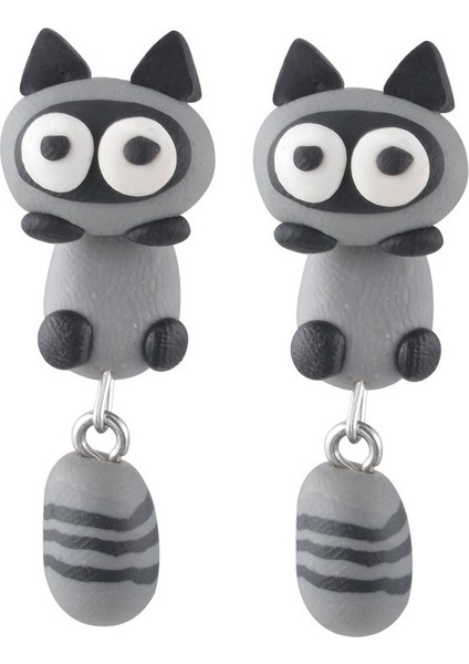 No.12 Boyutu Yaratıcı Takı Sevimli Hayvan Dinozor Köpek Kedi Tilki Seramik Küpe Hayvan Delme Küpe Küpe Parti Hediyeler 3c-Cbb (Yurt Dışından) modelleri