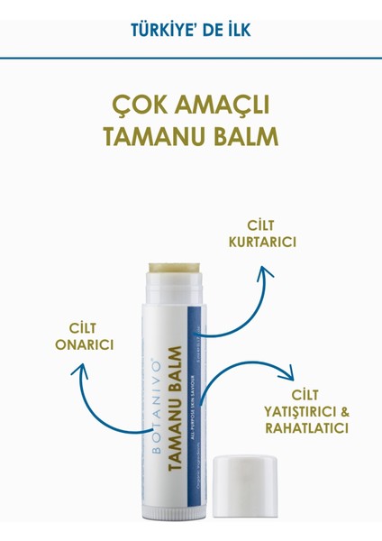 Full Stick Set | Çok Amaçlı Tamanu, Kaş, Dudak, Tırnak | 4x5 ml Stick