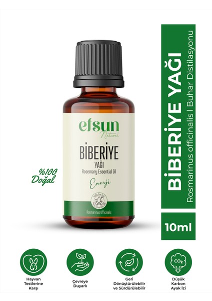 Biberiye Uçucu Yağı %100 Doğal Saf 10 ml