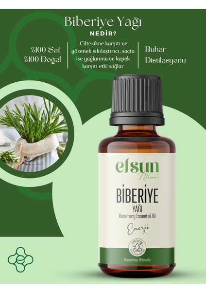 Biberiye Uçucu Yağı %100 Doğal Saf 10 ml