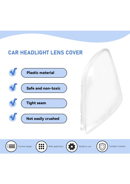 Araba Far Mercek Kapağı Şeffaf Kabuk Swift 2005 2006 2007 2008 2009 2010 2011-2016 Sağ (Yurt Dışından)